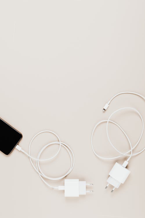 Free Two Phone Chargers Stock Photo