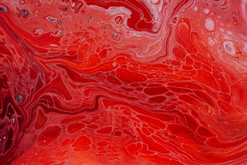 Red Abstract Texture Painting