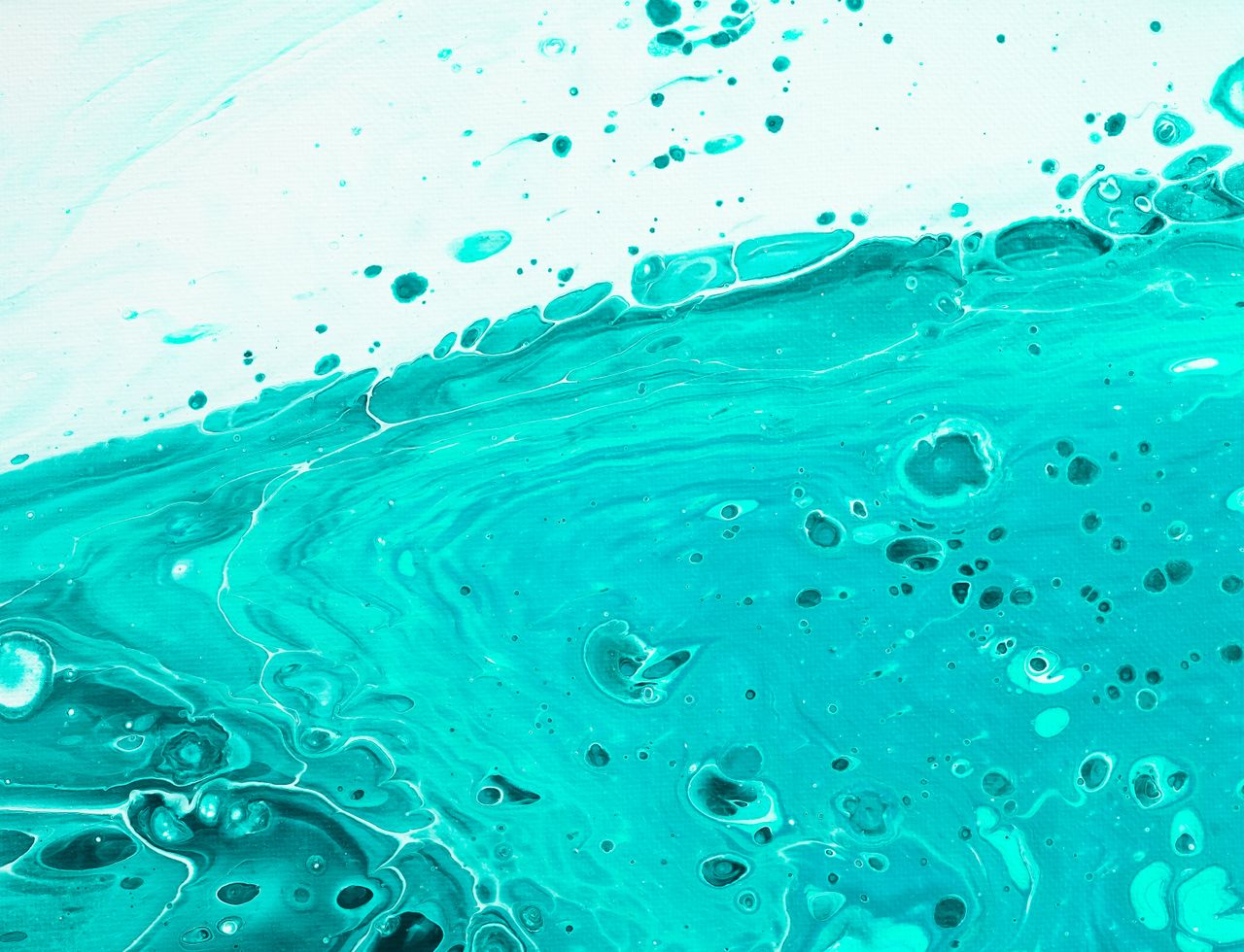 dynamic abstract artwork with vibrant turquoise liquid textures perfec