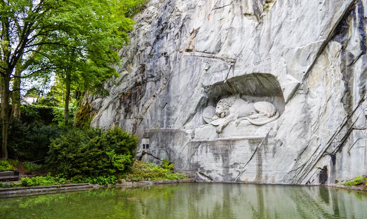 Dying Lion Monument In Lucerne