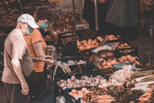 Foto stok gratis agrikultura, Keranjang buah, kereta Belanja