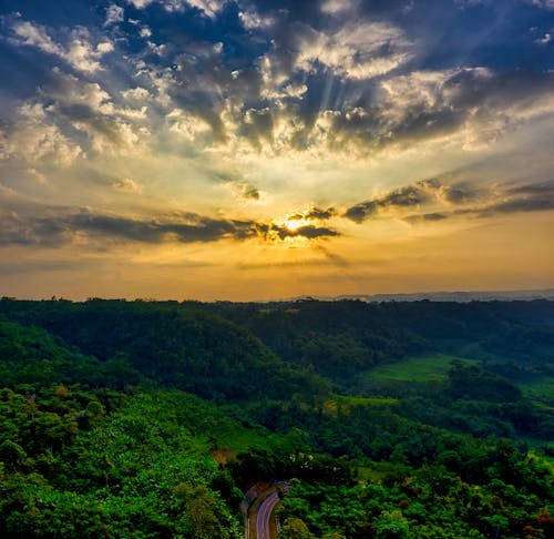 Δωρεάν στοκ φωτογραφιών με skyscape, αγροτικός, Ακτίνες ηλίου