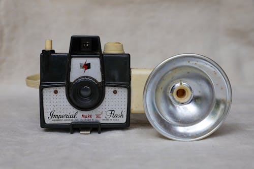 A Vintage Camera in Close-up Shot