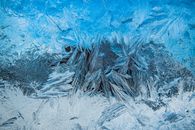 Close-up of Ice Texture on Frozen Surface