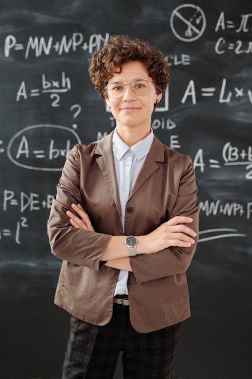 Free Woman in Brown Suit Jacket Standing Stock Photo