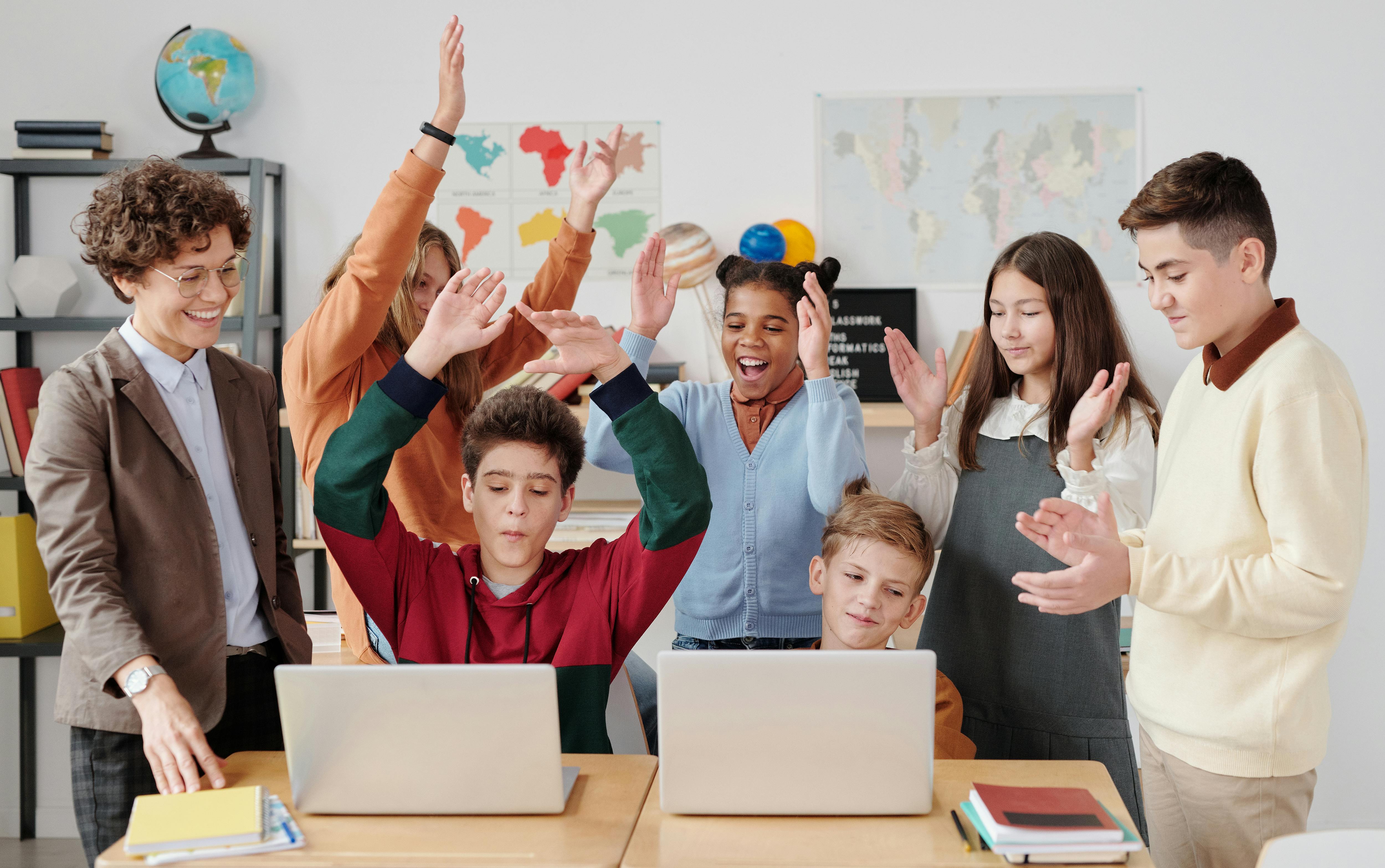 a children clapping together