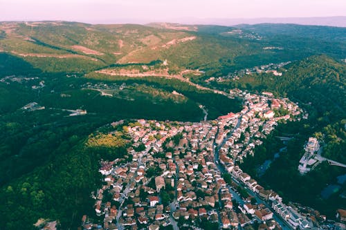 Aerial View of a Residential Area