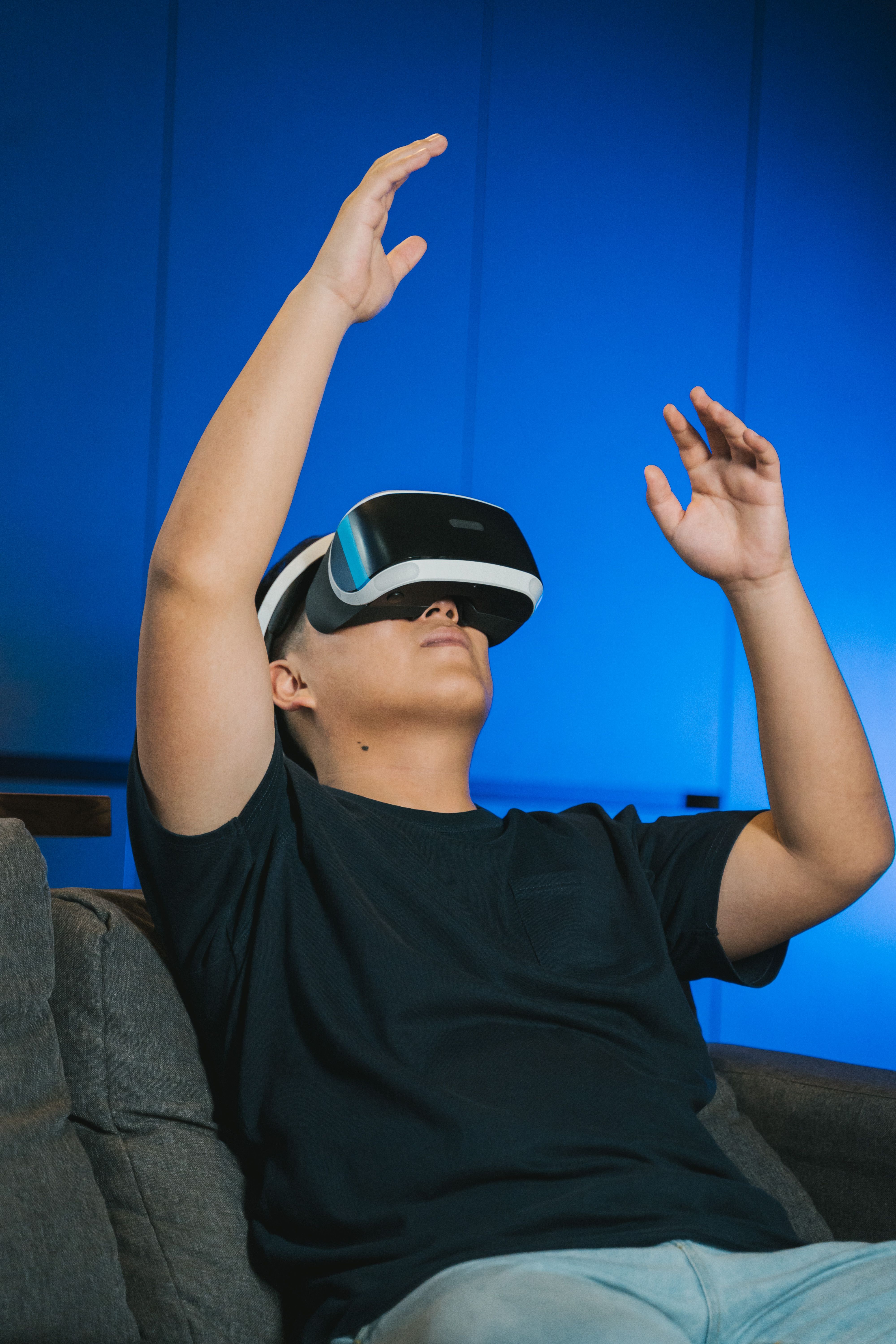 A Man Wearing Virtual Reality Glasses · Free Stock Photo