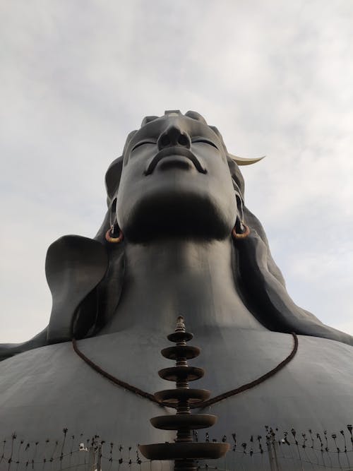 Kostenloses Stock Foto zu adiyogi shiva statue, indien, low-angle-shot