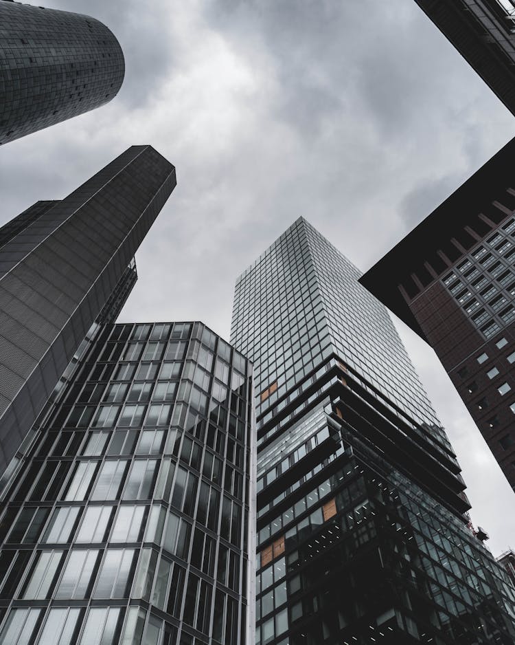 Low-Angle Shot Of Modern Buildings