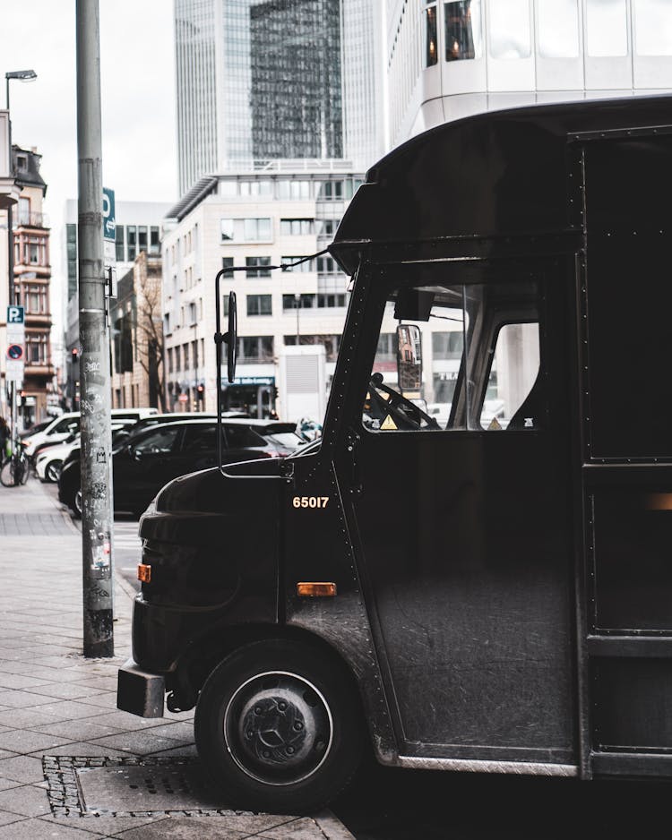 Black Truck Parked On The Street