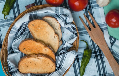 bez, damalı, ekmekler içeren Ücretsiz stok fotoğraf