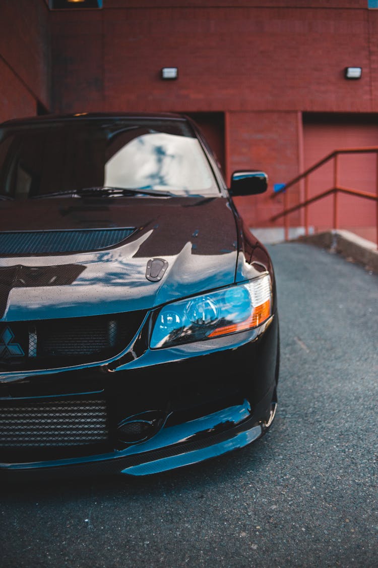 Black Car On Asphalt Ramp