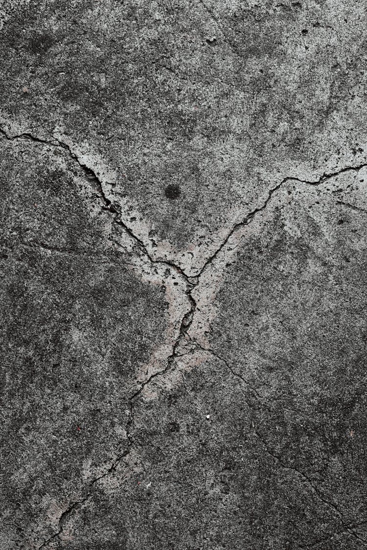 Cracks On Concrete Pavement