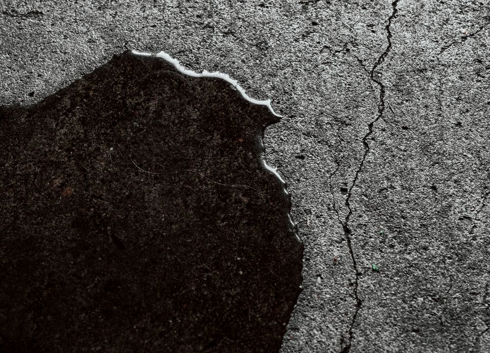Wet floor after rain showing a crawl space drainage problem
