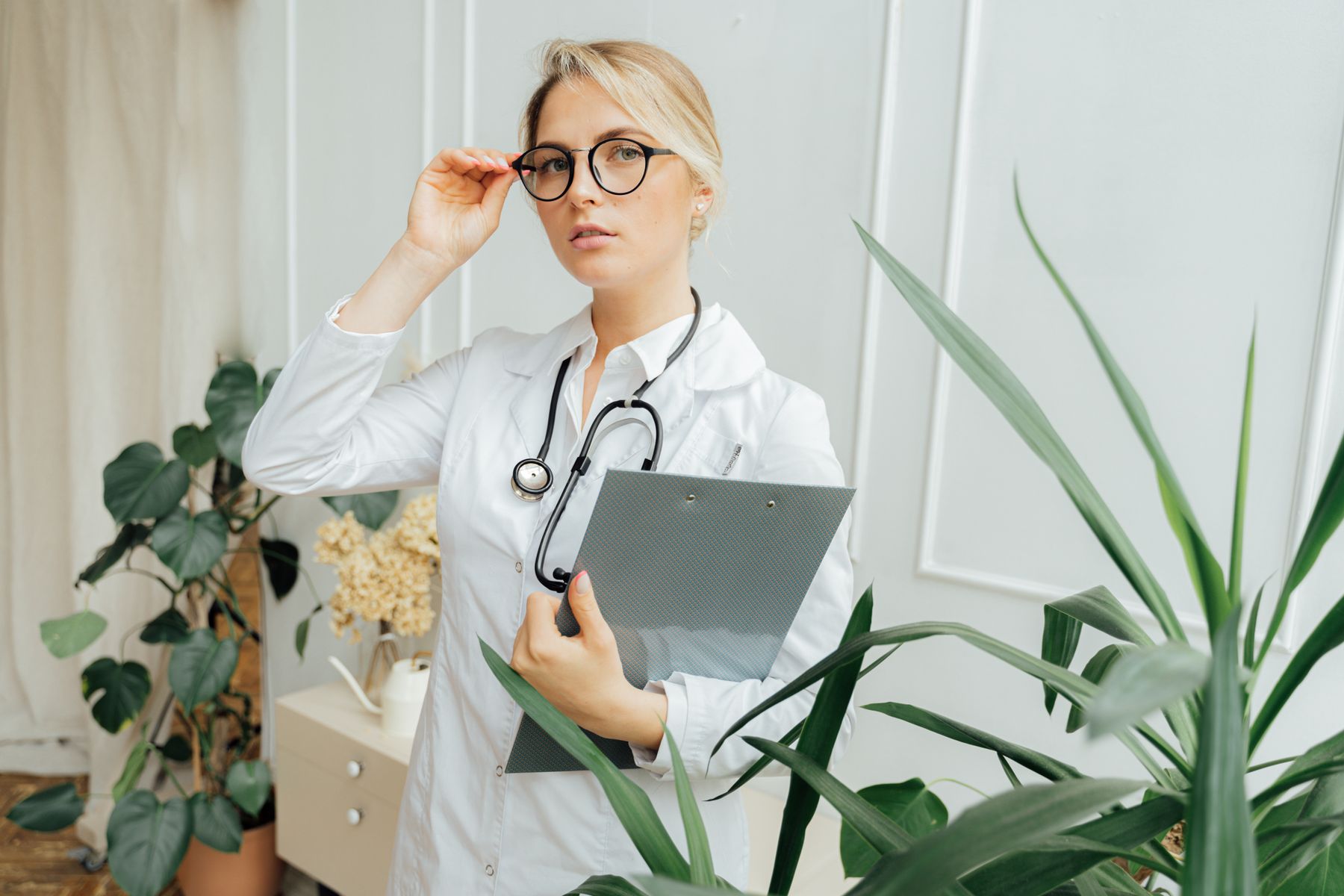 Doctor and patient in a calm, professional consultation setting