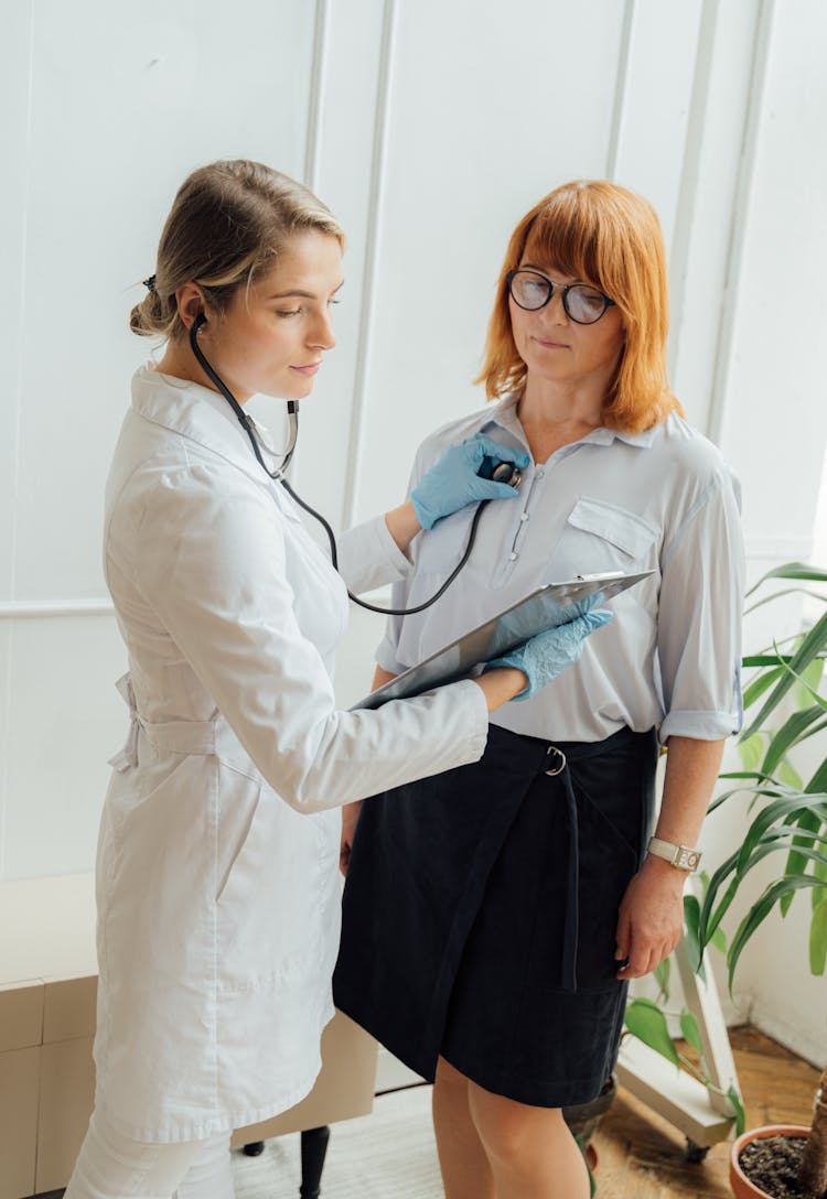 A Doctor Checking Up Her Patient