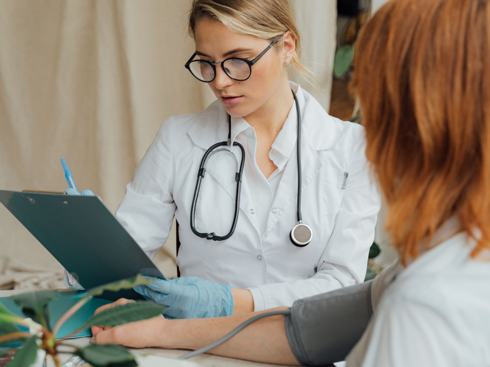Doctor and patient in a calm, professional consultation setting