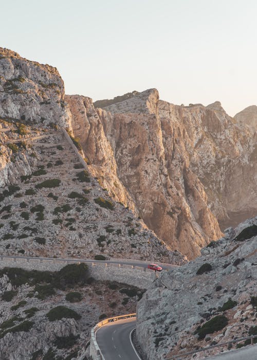 Mountain During Sunset Under Clear Sky