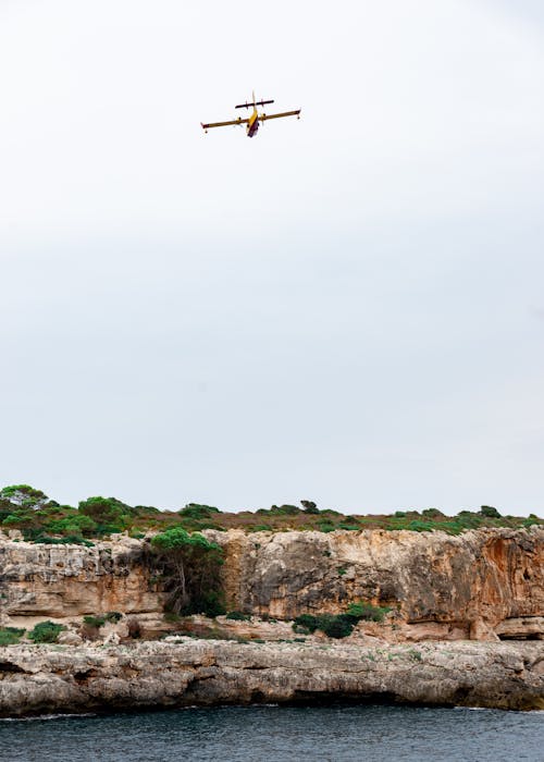 Kostnadsfri bild av flygplan, hav, havsstrand