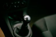 Close-up of a Gear Shifter in a Car
