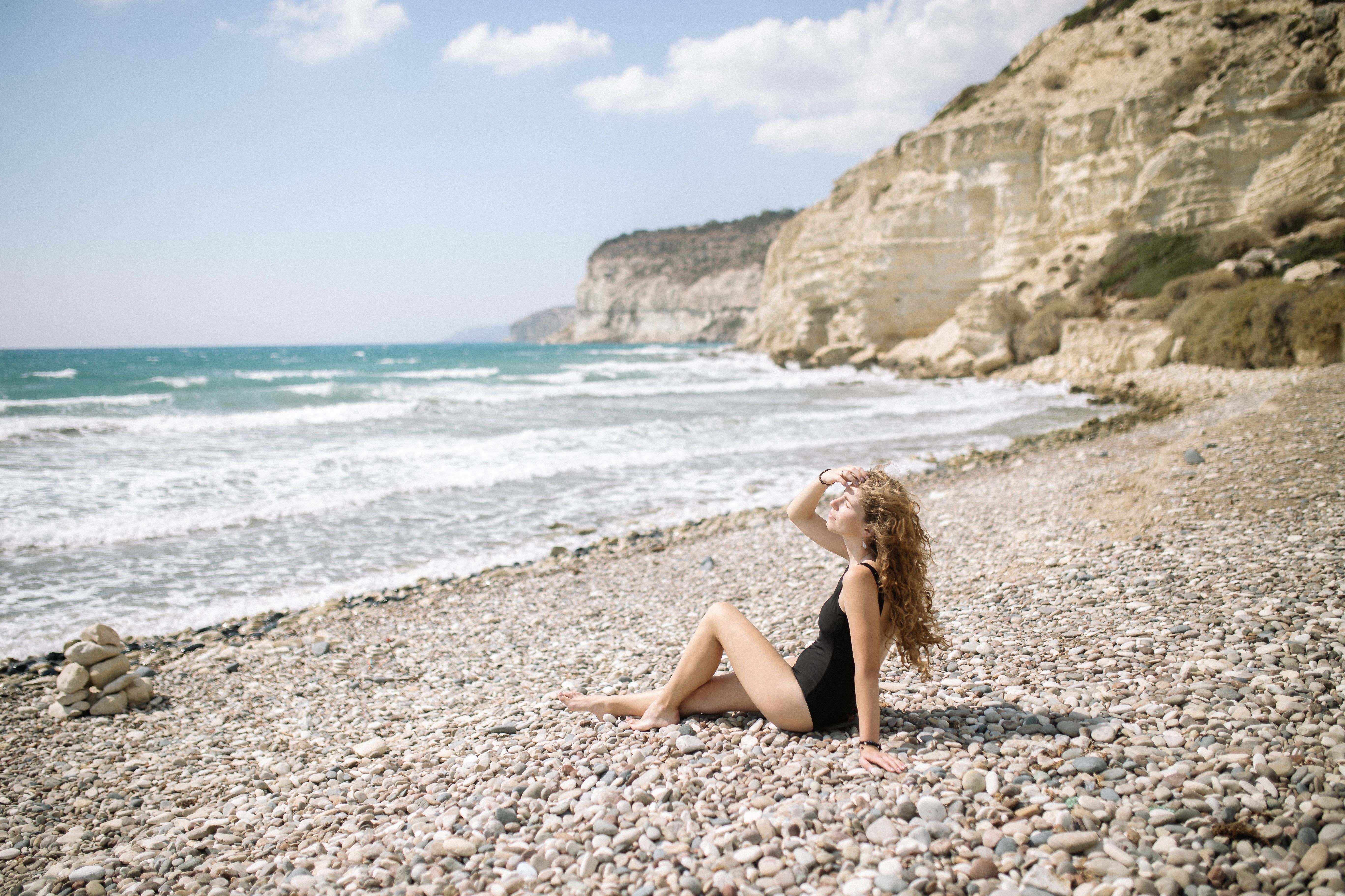 A Woman in a Bathing Suit Smiling · Free Stock Photo