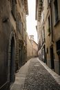 Empty Street Between Concrete Buildings