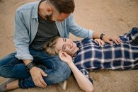 Woman Lying on Man