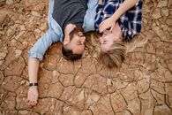 Couple Lying on the Ground