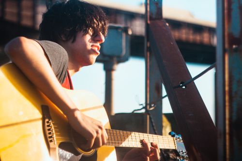 Free stock photo of acoustic, acoustic guitar, band Stock Photo