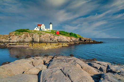 Lighthouse Tower on an Island