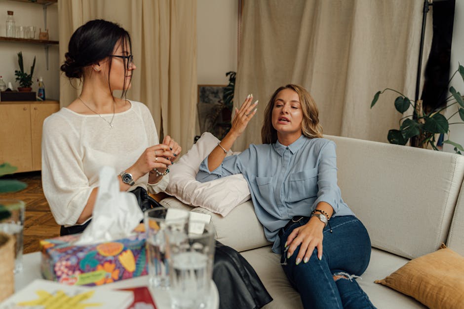 image of a compassionate counselor talking with a patient - drug rehab image of a compassionate counselor talking with a patient - drug rehab