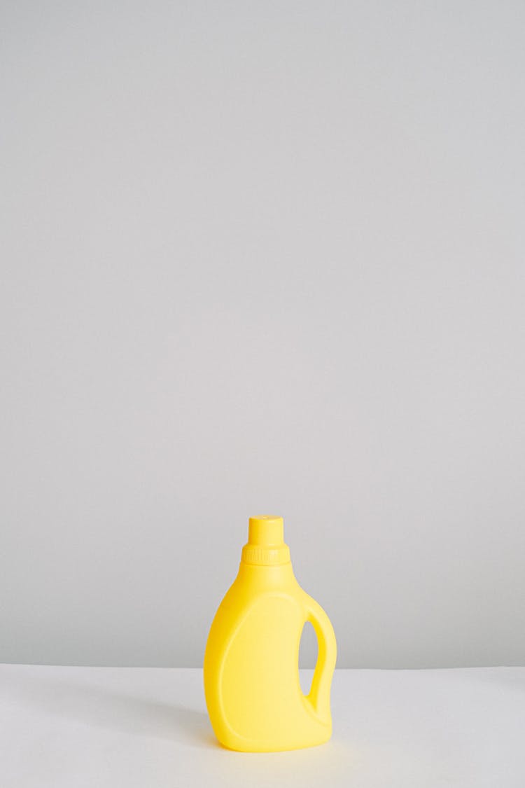 Bottle Of Cleaning Product On Table