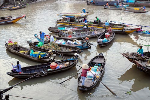 Fishing Boats on Lakeshore