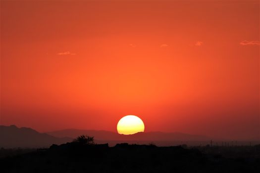 Scenic View of the Sunset over the Mountains