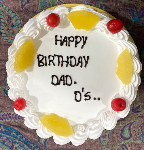 Free stock photo of birthday cake, pineapple cake, white cake