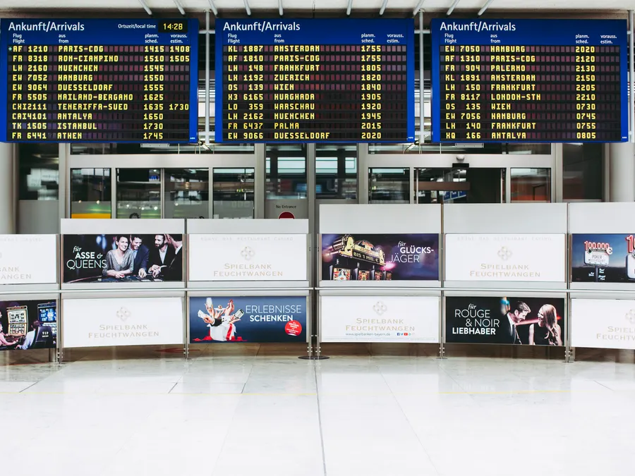 Multiple displays configured as an information video wall