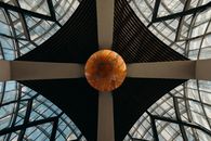 Low Angle Photography of Brown and Black Ceiling