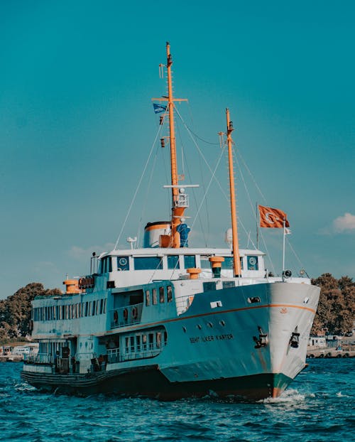 Ferry Sailing on Sea