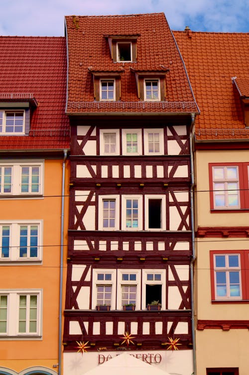 Facade of a Half Timbered House