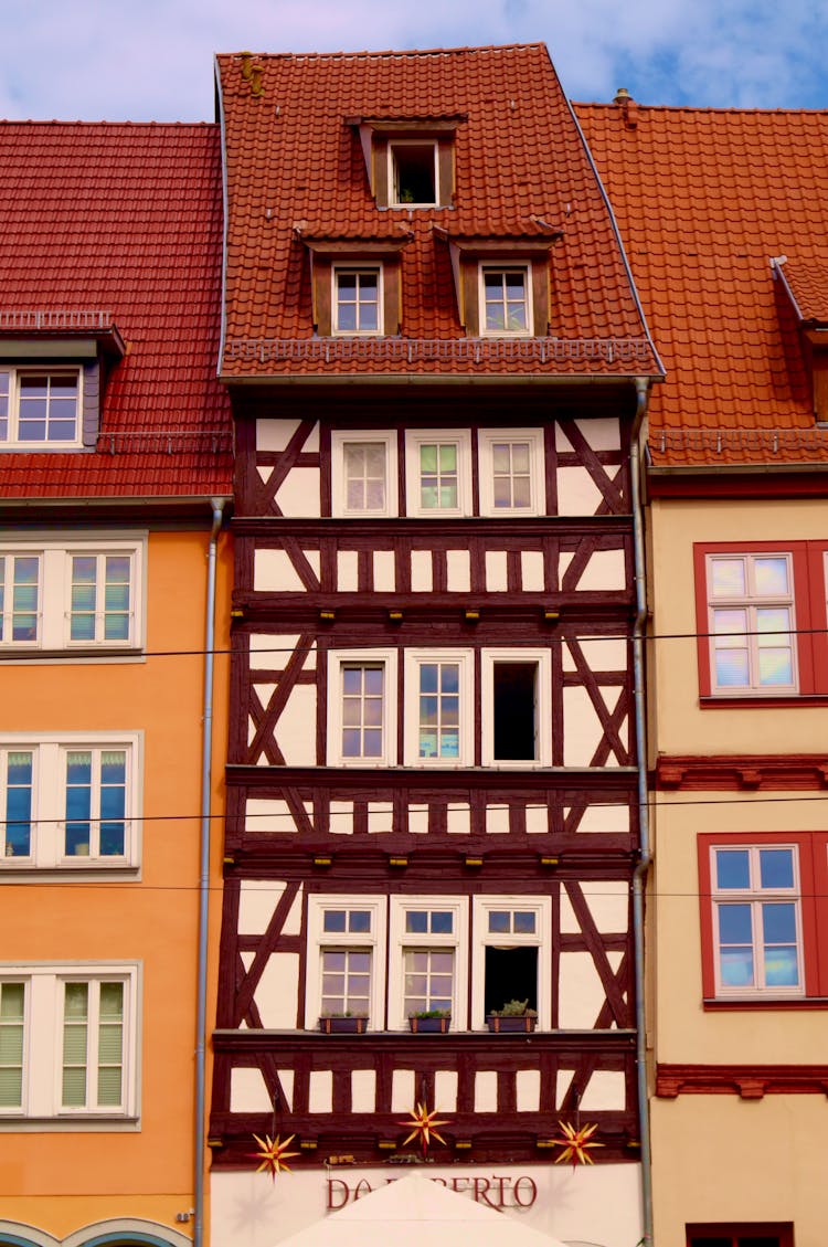 Facade Of A Half Timbered House