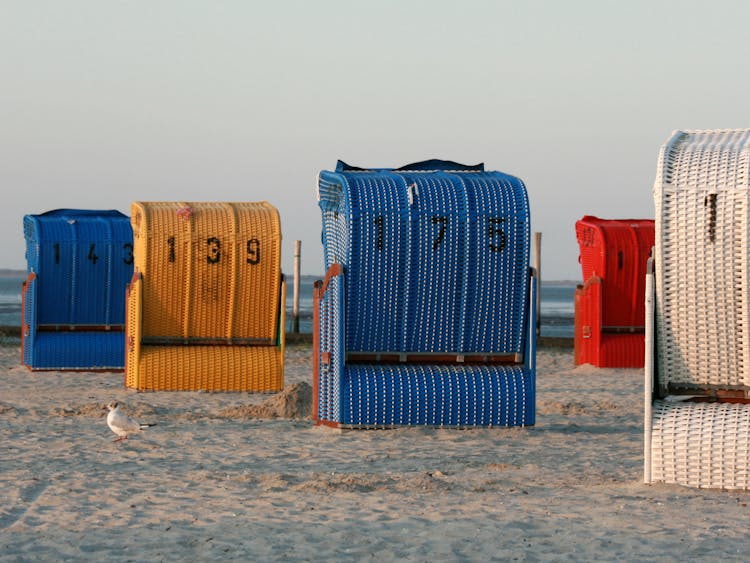 Baltic Beach Chair Along The Shore