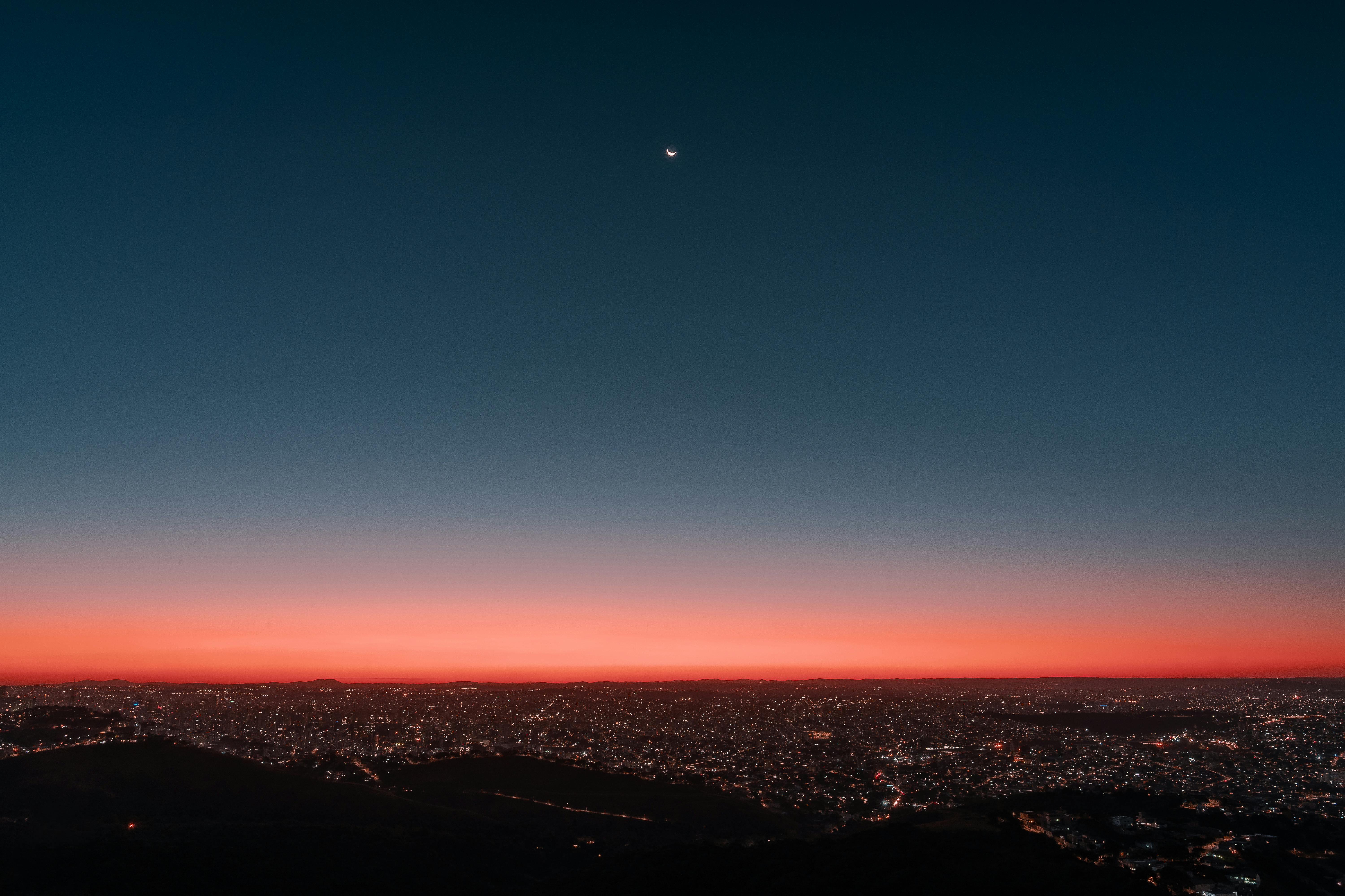 Aerial Photography of Colorful City Lights Under Night Sky · Free Stock