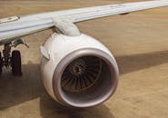 Drone Shot of Jet Turbine