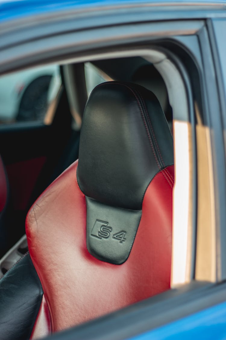 Leather Racing Seat Inside Of Tuned Car