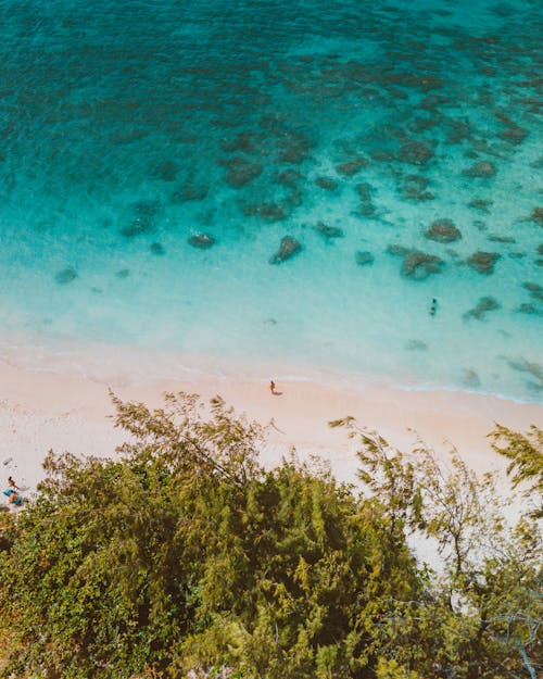 Turquoise Ocean near Sand Beach