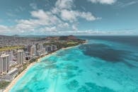 Waikiki Coast in Honolulu, Hawaii 