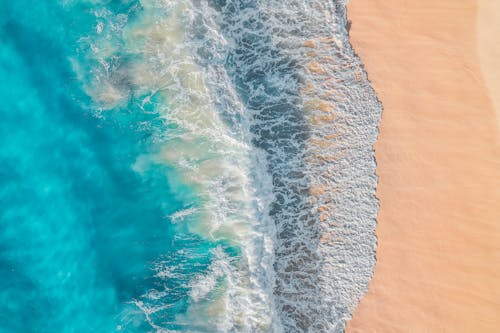 Ocean Wave Rushing to Shore