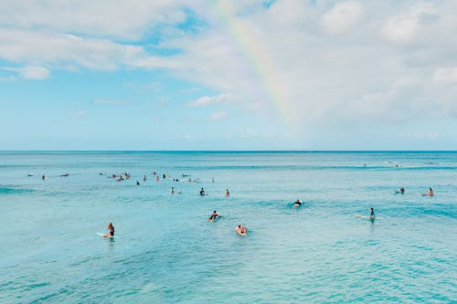 Rainbow over Surfers