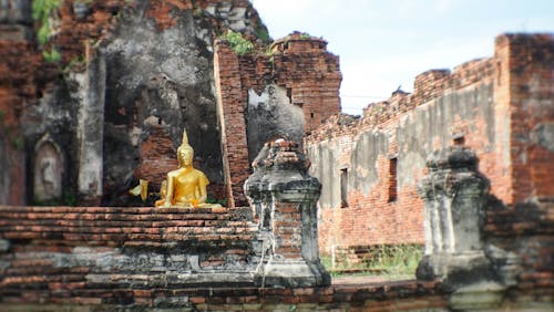 Kostenloses Stock Foto zu ayutthaya, goldener tempel, thailand